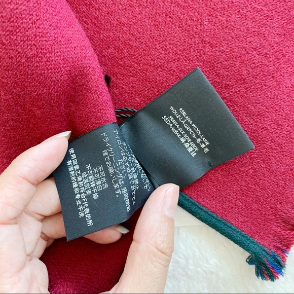 NWT Authentic Gucci Sig Jacquard Silk Wool Scarf​ - Picture 4 of 5